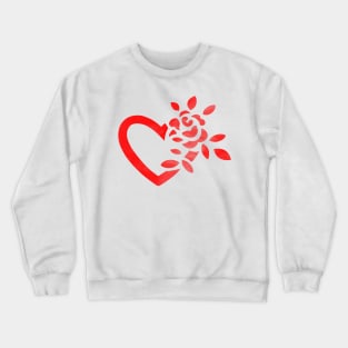 Heart Abstract Crewneck Sweatshirt